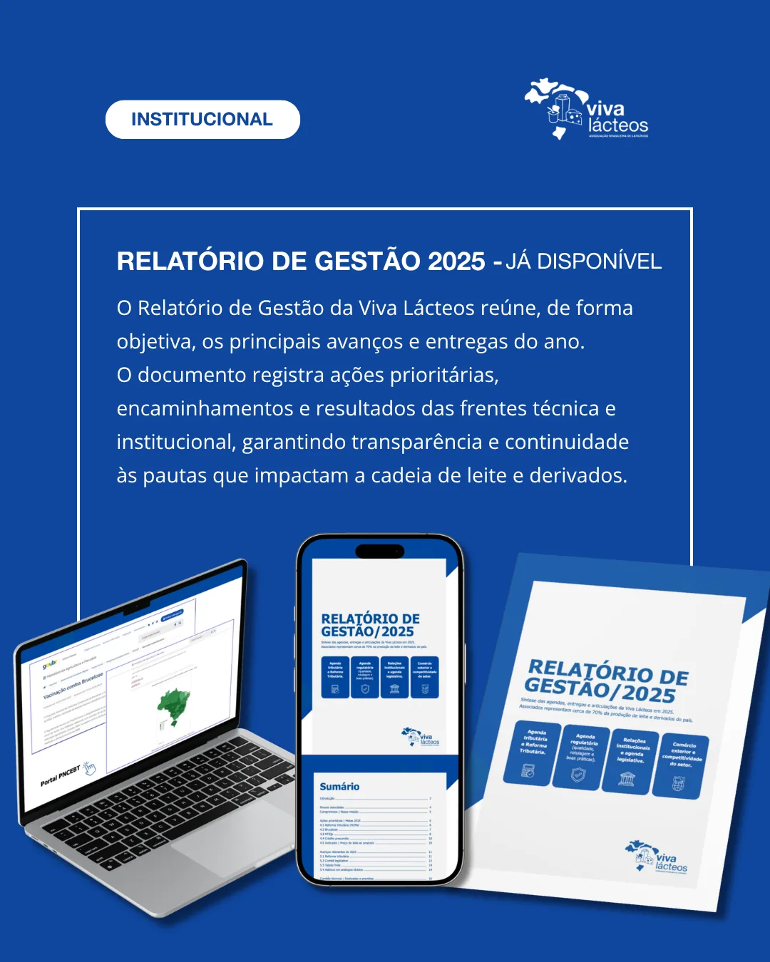 Viva Lácteos linha editorial